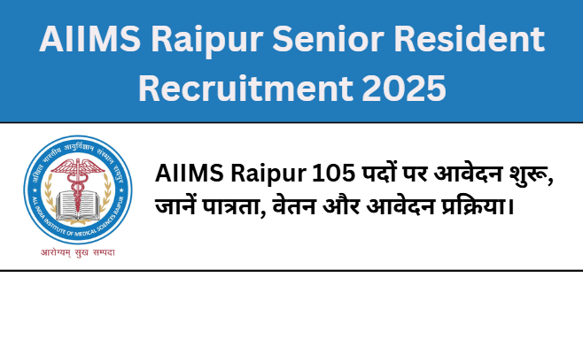 AIIMS Raipur Senior Resident Recruitment 2025